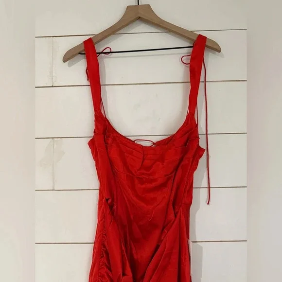 blue dress for baby girl For Love & Lemons Cut Out Underbust Asymmetrical Floral Maxi Dress